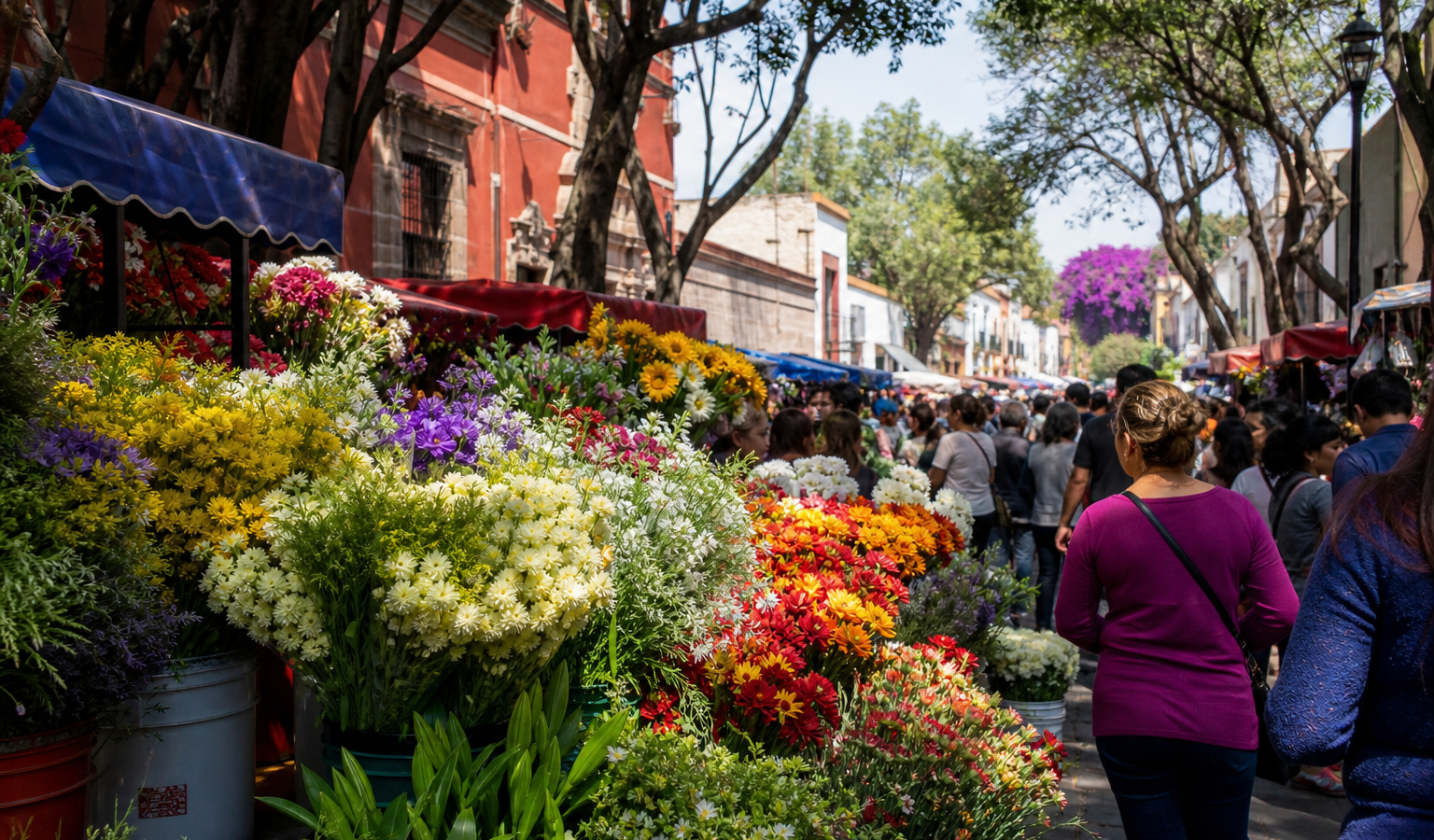 San Ángel: una feria de flores que cuenta la historia de la ciudad, imagen editorial de la Ciudad de México