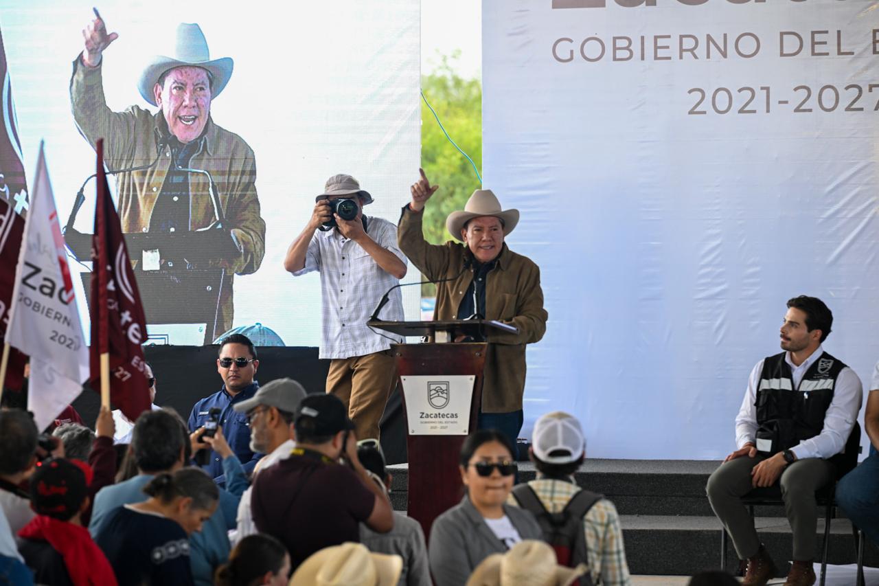 David Monreal durante el Foro Bienestar para Todas y Todos en Fresnillo