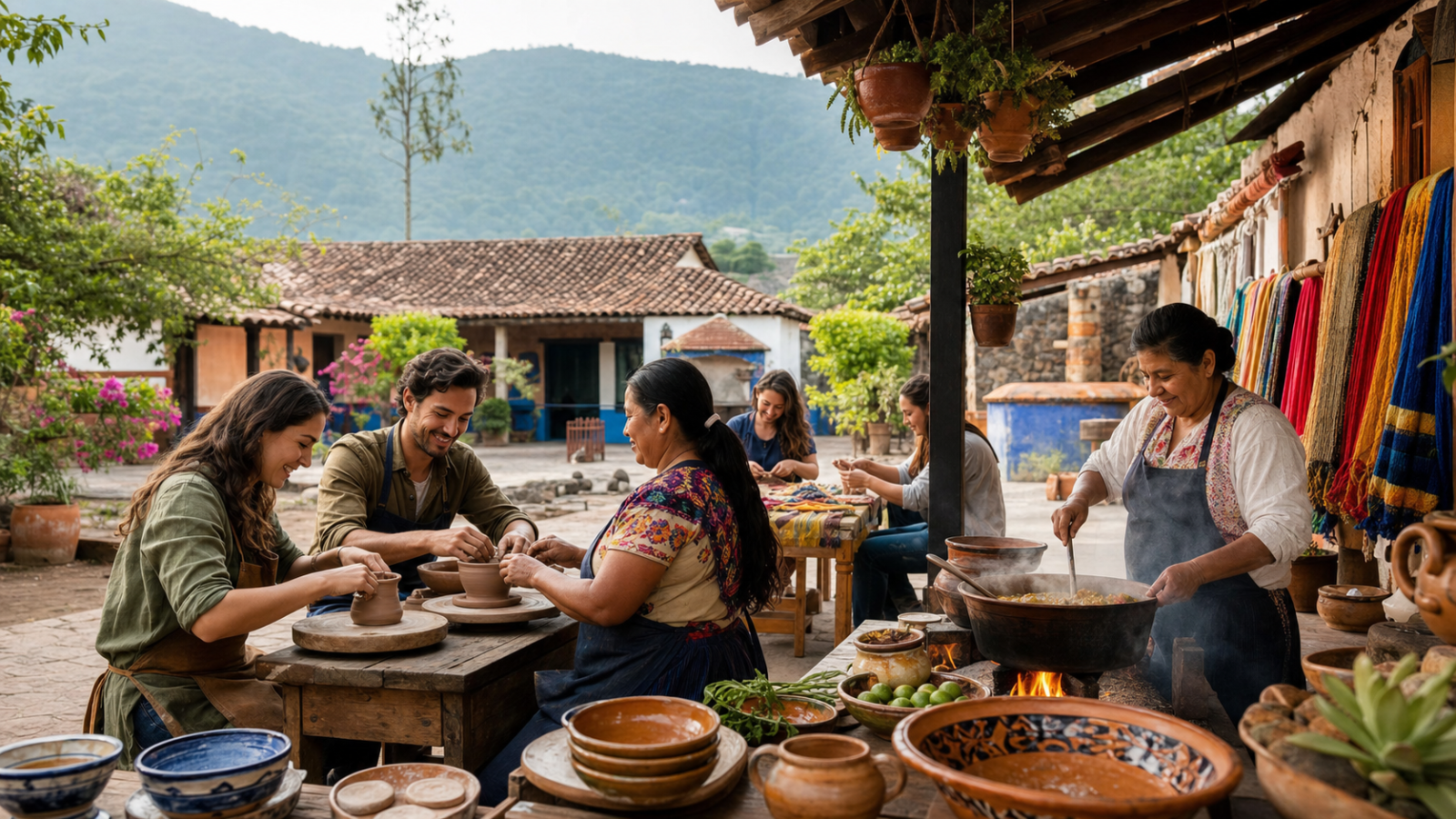 Viajeros participan en experiencias culturales y comunitarias de un Pueblo Mágico