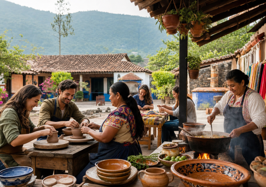 Viajeros participan en experiencias culturales y comunitarias de un Pueblo Mágico