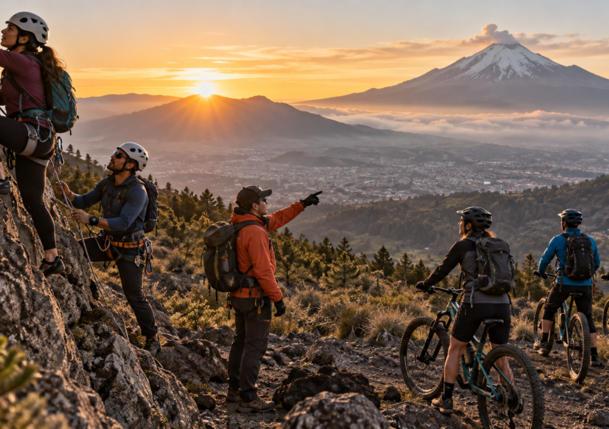 Actividad de aventura al aire libre cerca de la Ciudad de México